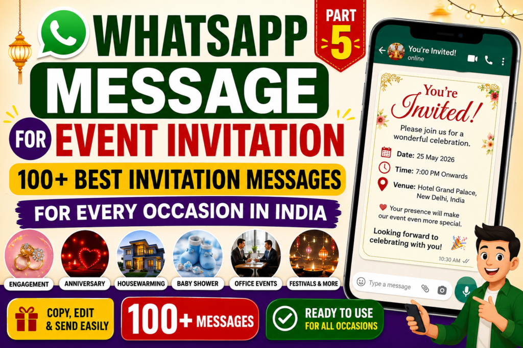 WhatsApp Message for Event Invitation