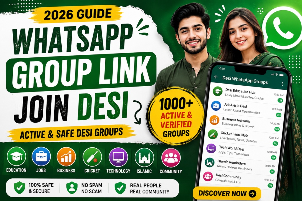 WhatsApp Group Link Join Desi – Active Desi WhatsApp Groups